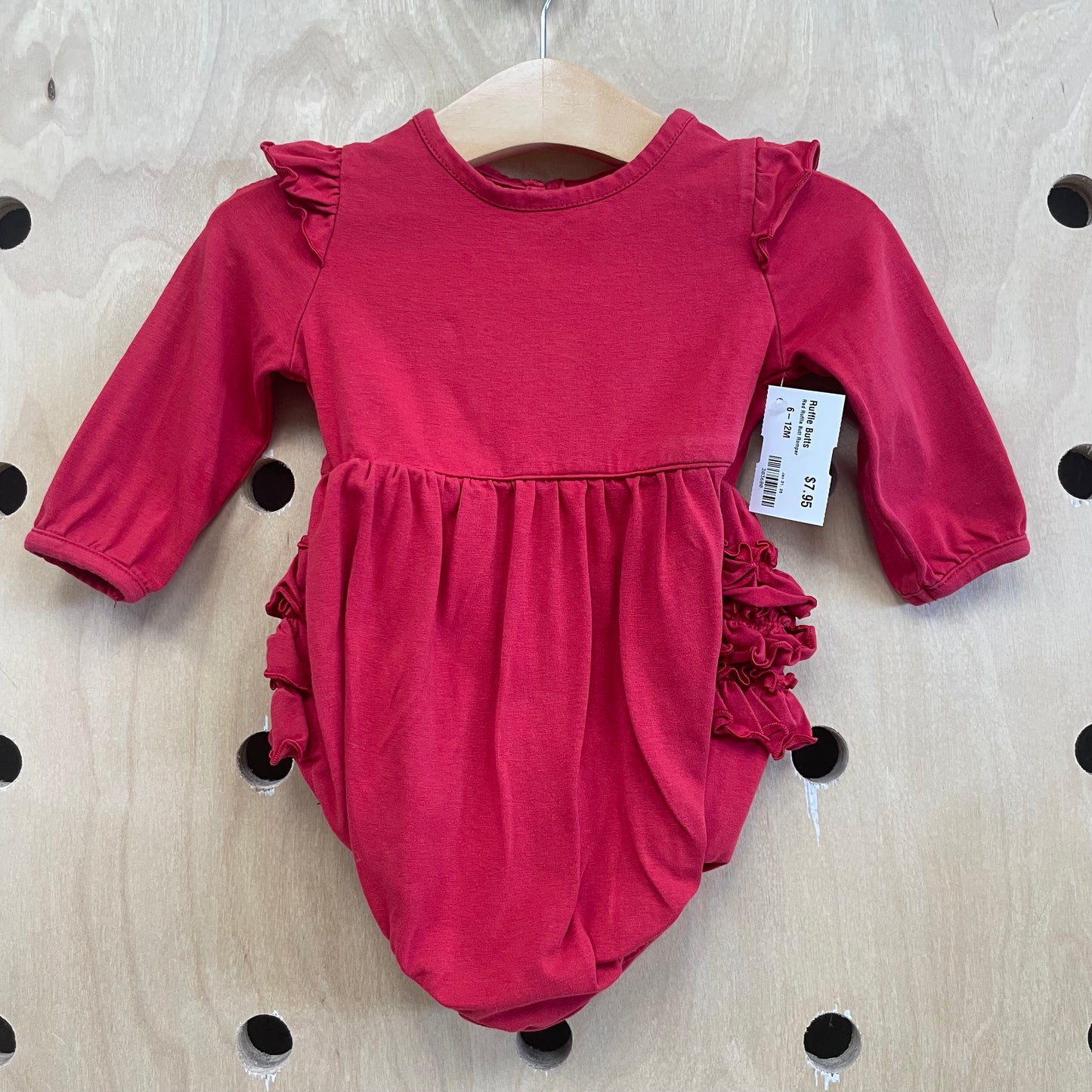 Red Ruffle Butt Romper