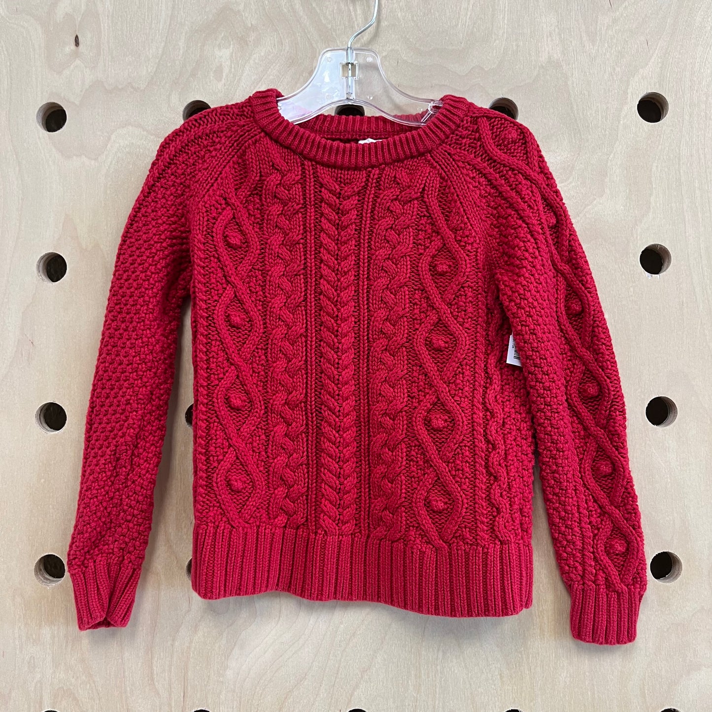 Red Cable Knit Sweater