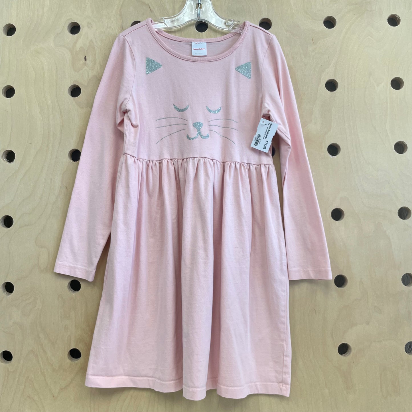 Pink + Silver Glitter Cat Dress