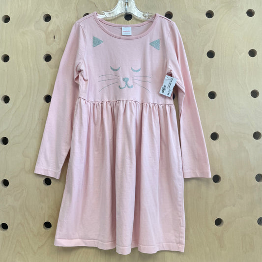 Pink + Silver Glitter Cat Dress