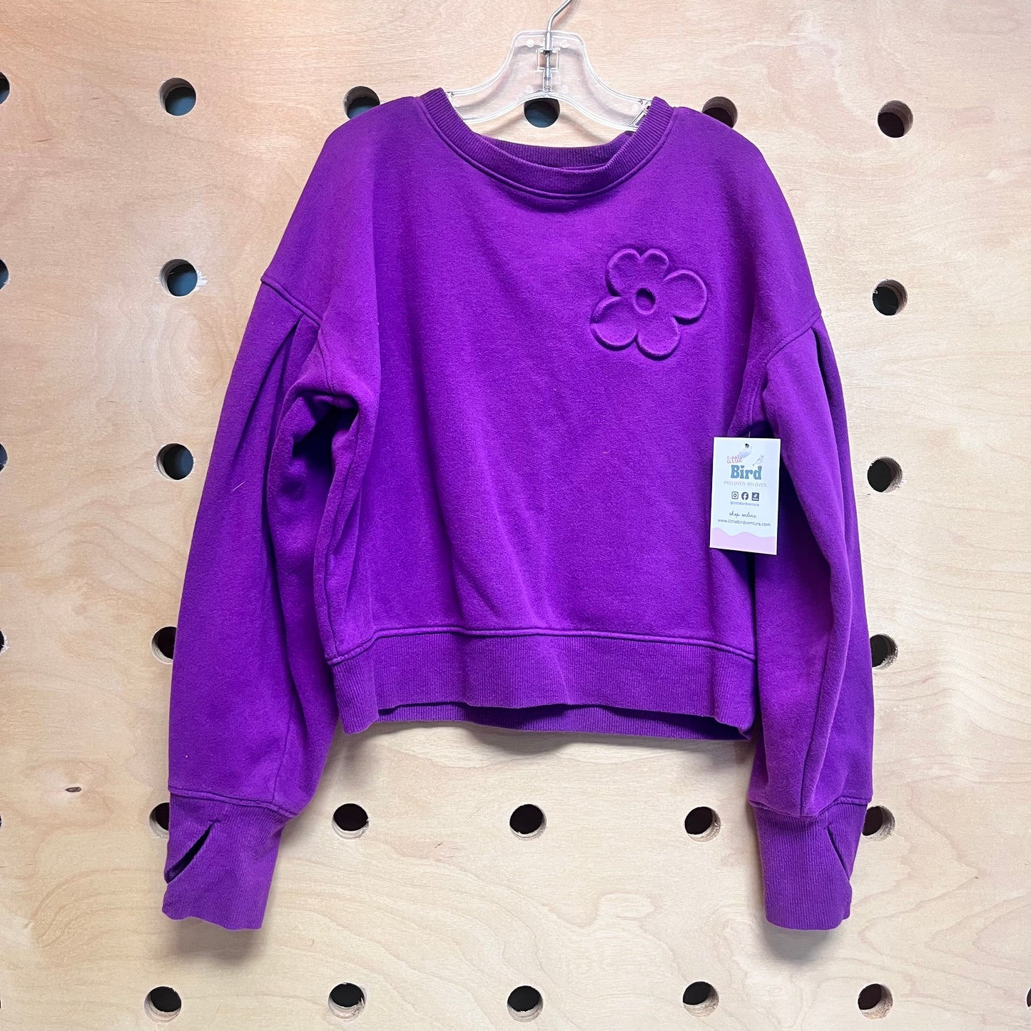 Purple Flower Pullover