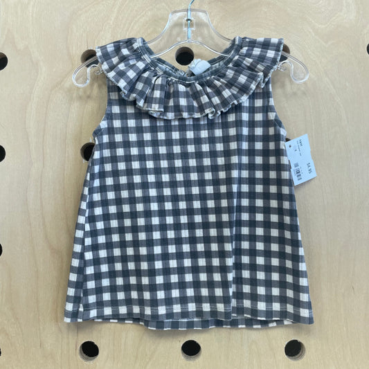 Grey Gingham Tank
