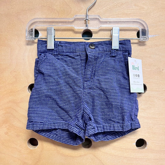 Blue Striped Shorts