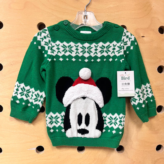 Green Mickey Holiday Sweater