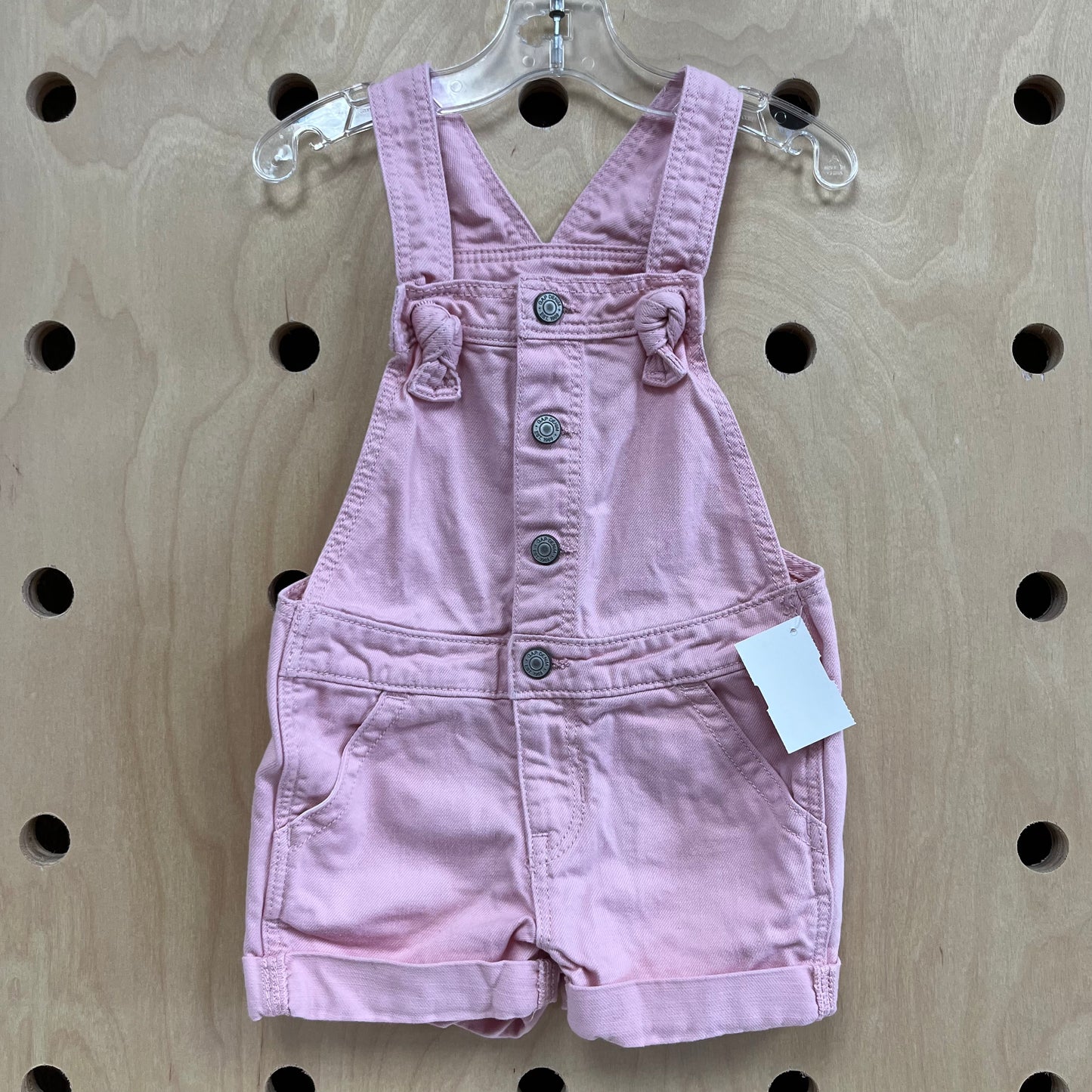 Pink Denim Shortalls