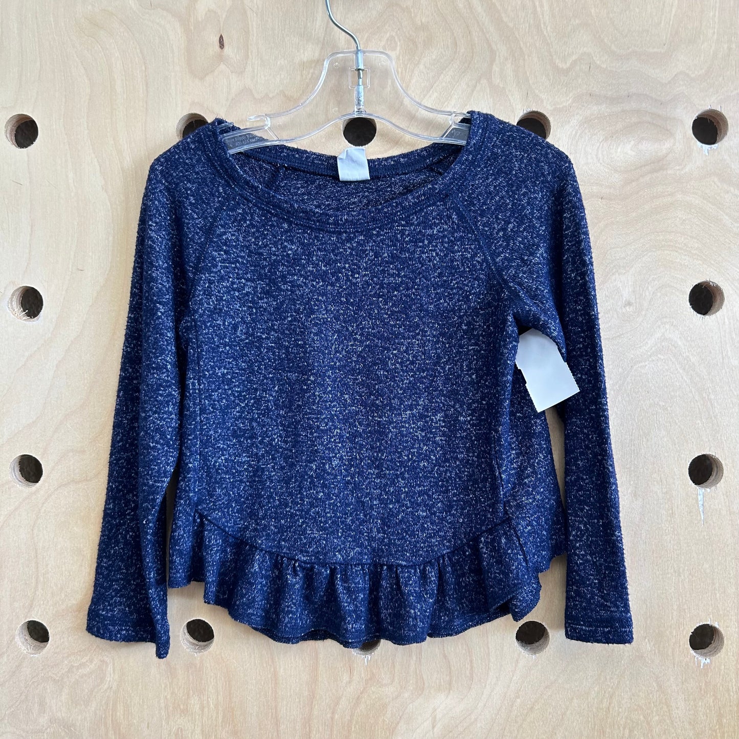 Navy Heather Knit Top