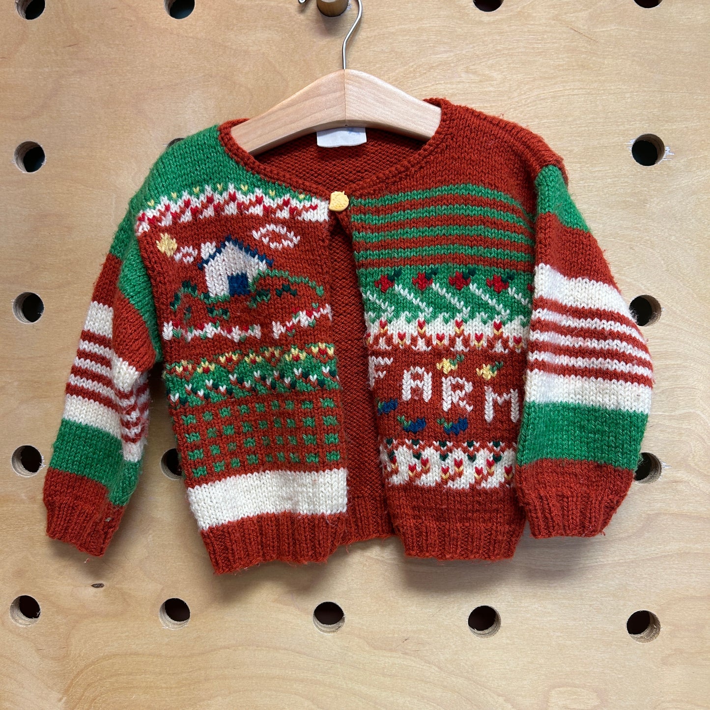 Rust Farm Knit Sweater