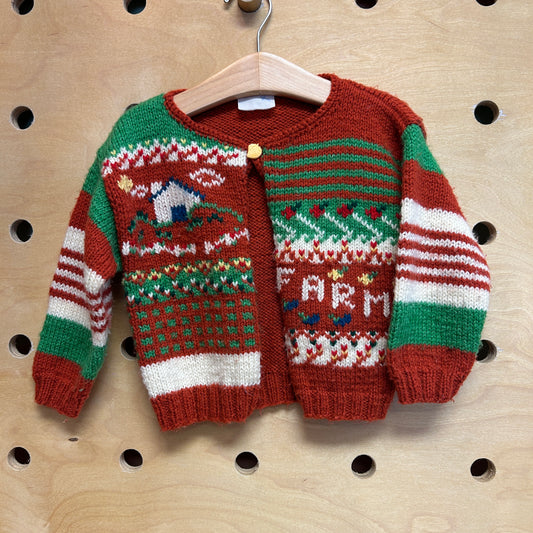 Rust Farm Knit Sweater