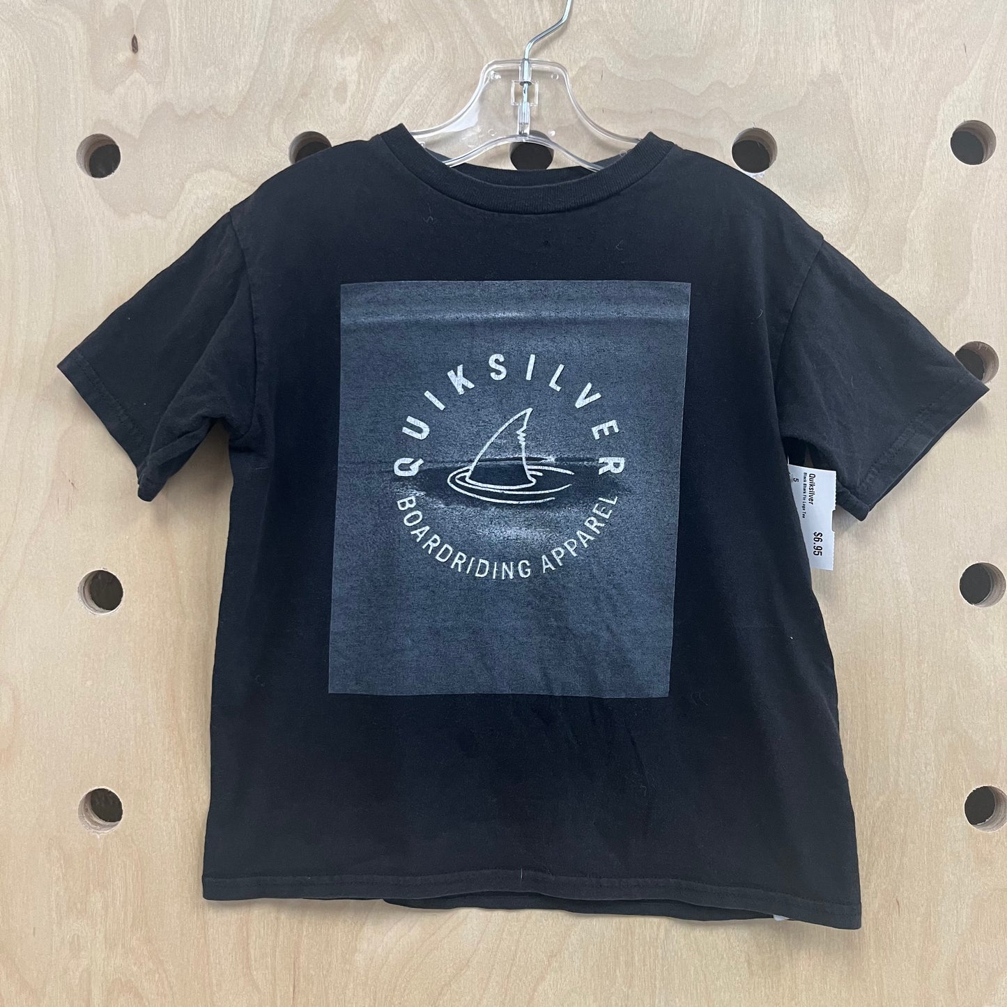 Black Shark Fin Logo Tee