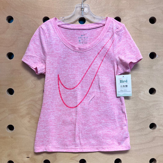 Pink Heathered Athletic Tee