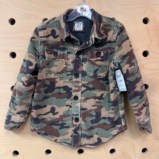 Cord Camo Button Up+ Inner Lining