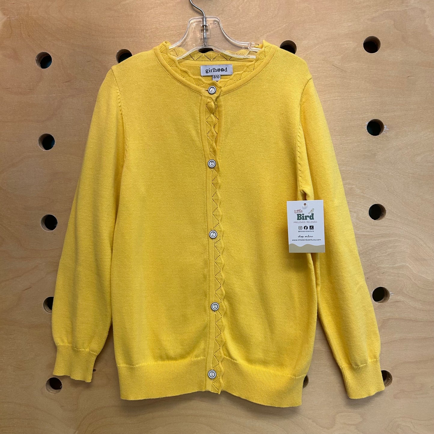 Yellow Knit Cardigan