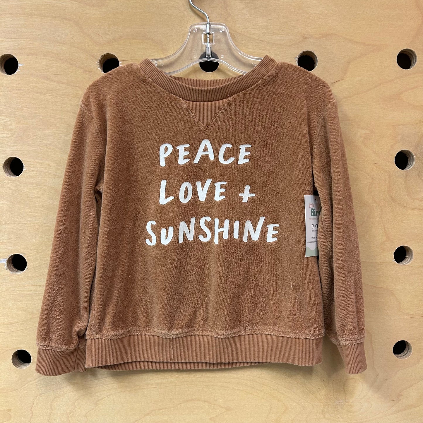 Peace + Love Terry Sweatshirt