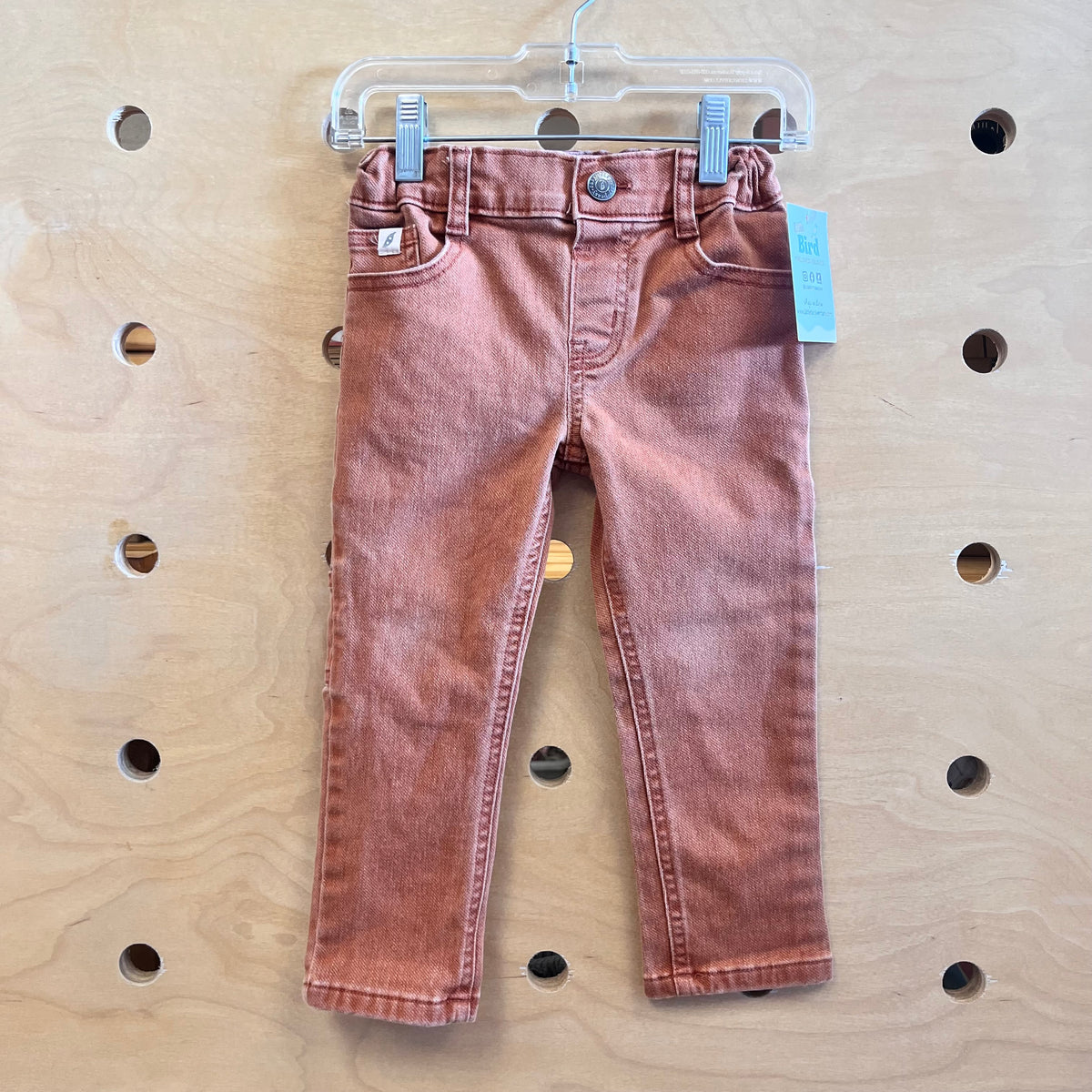 Orange Denim Pants