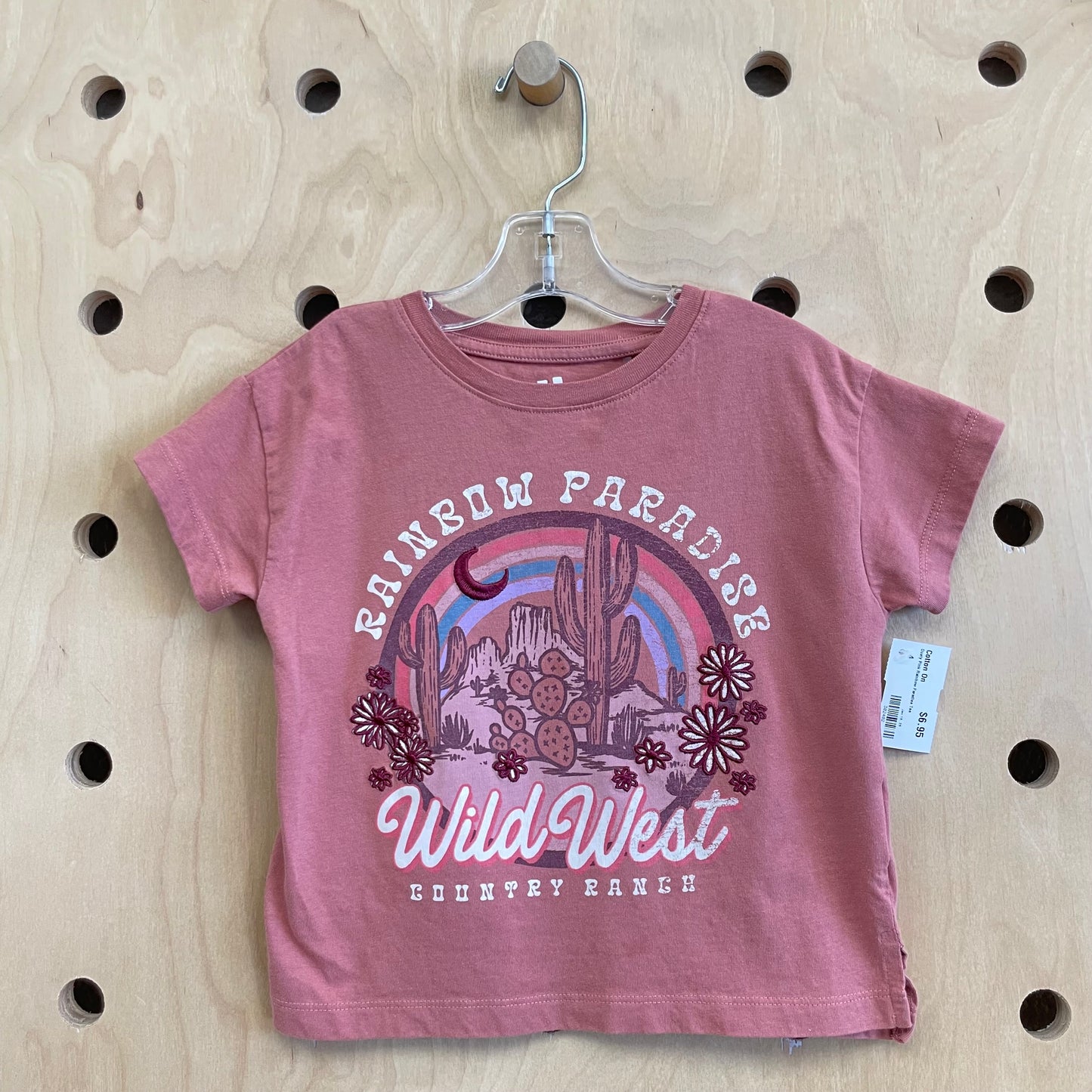 Dusty Pink Rainbow Paradise Tee
