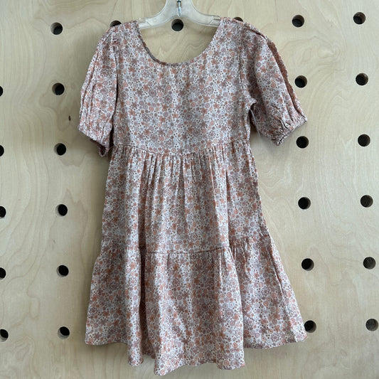 Beige Floral Dress