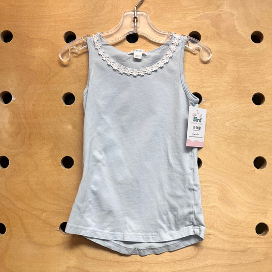 Blue/White Daisy Tank