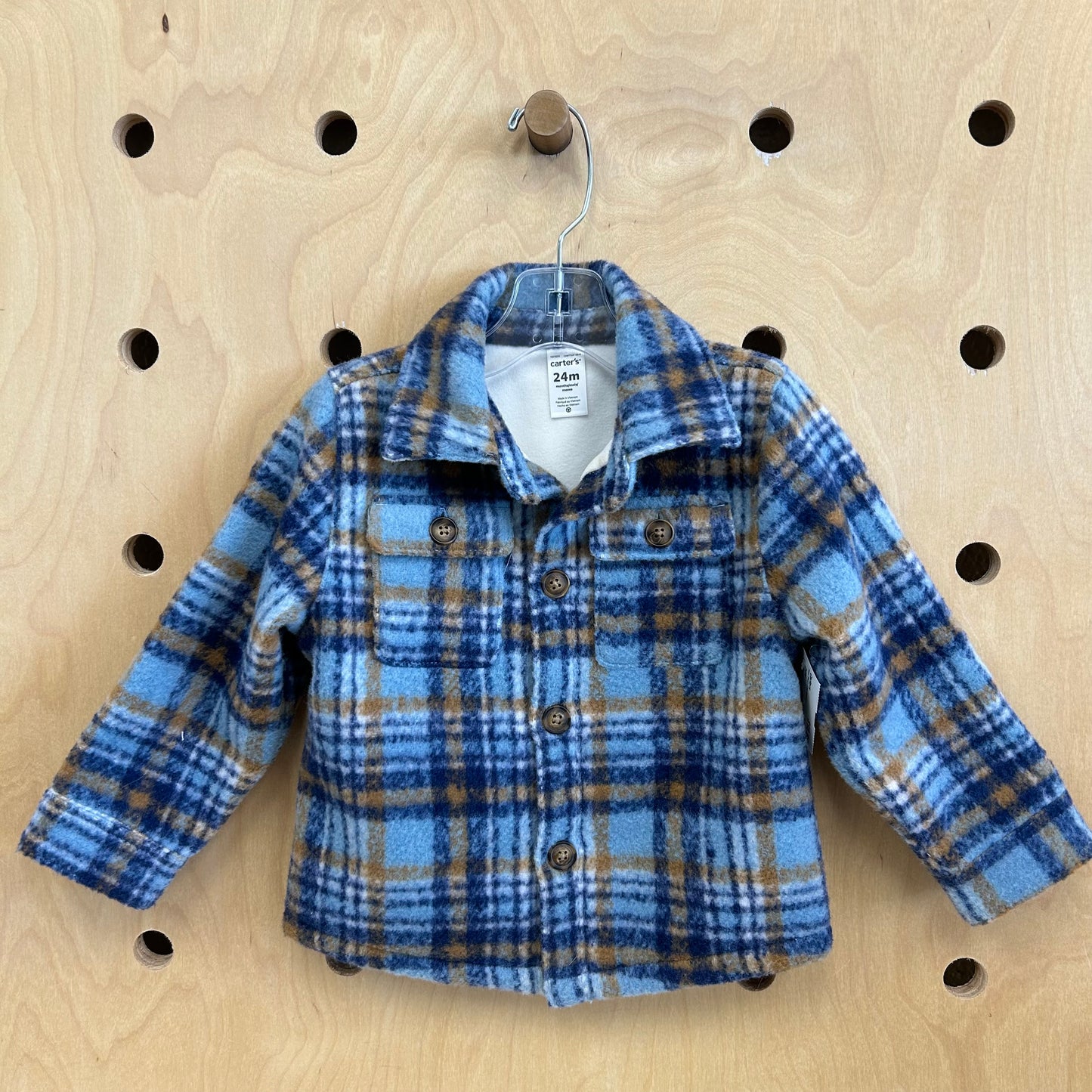 Plaid Wool-Like Shacket