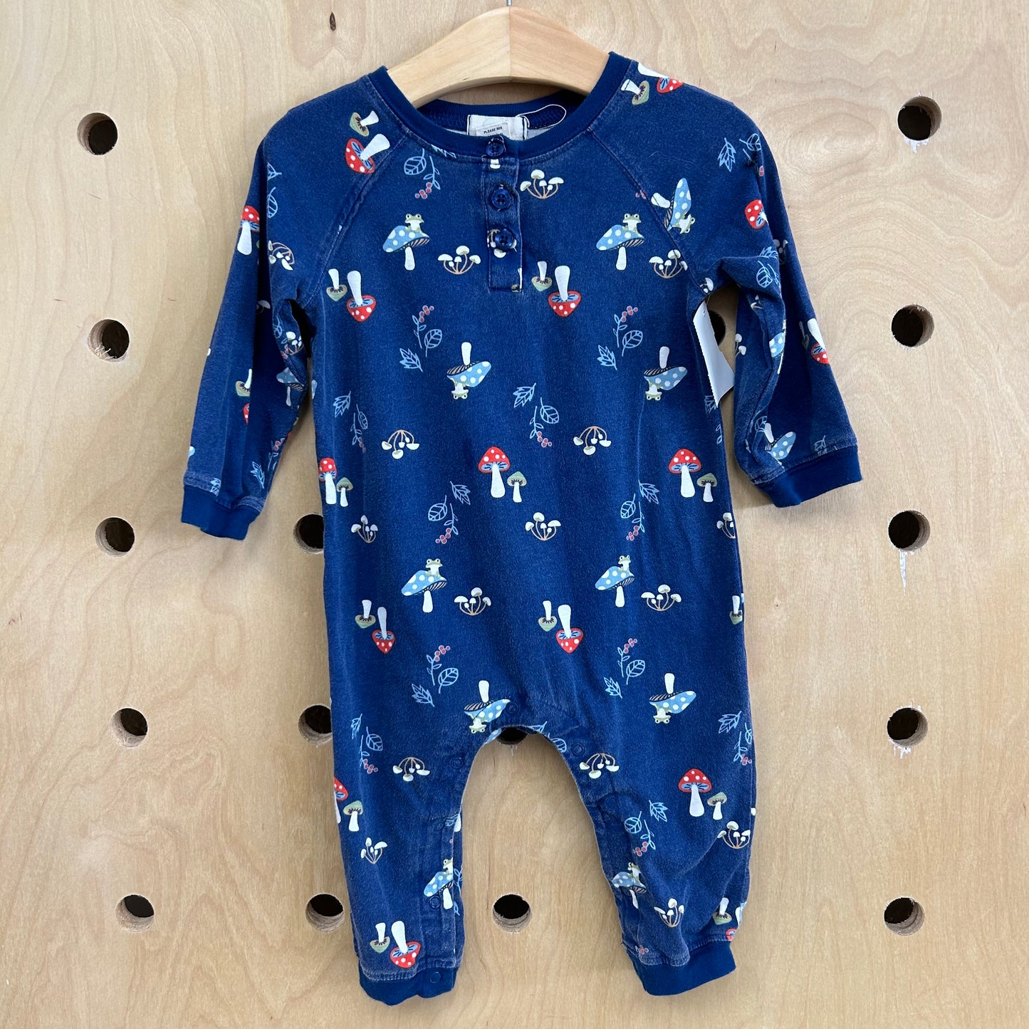 Blue Mushrooms Romper