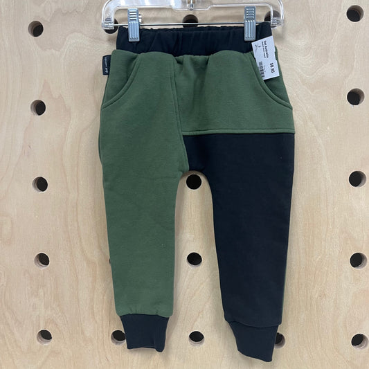 Black & Green Joggers