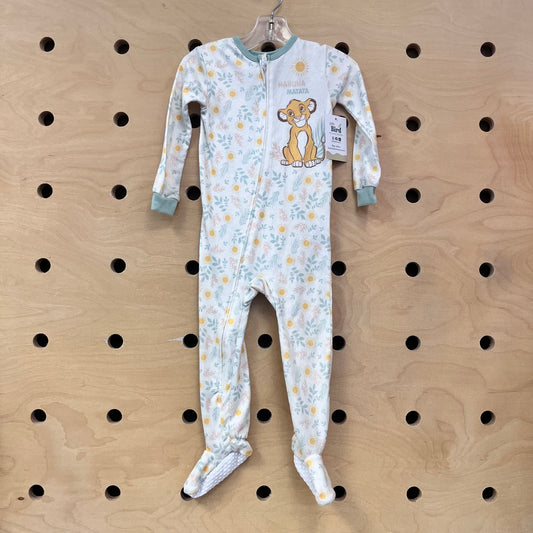 Cream Hakuna Matata Footies