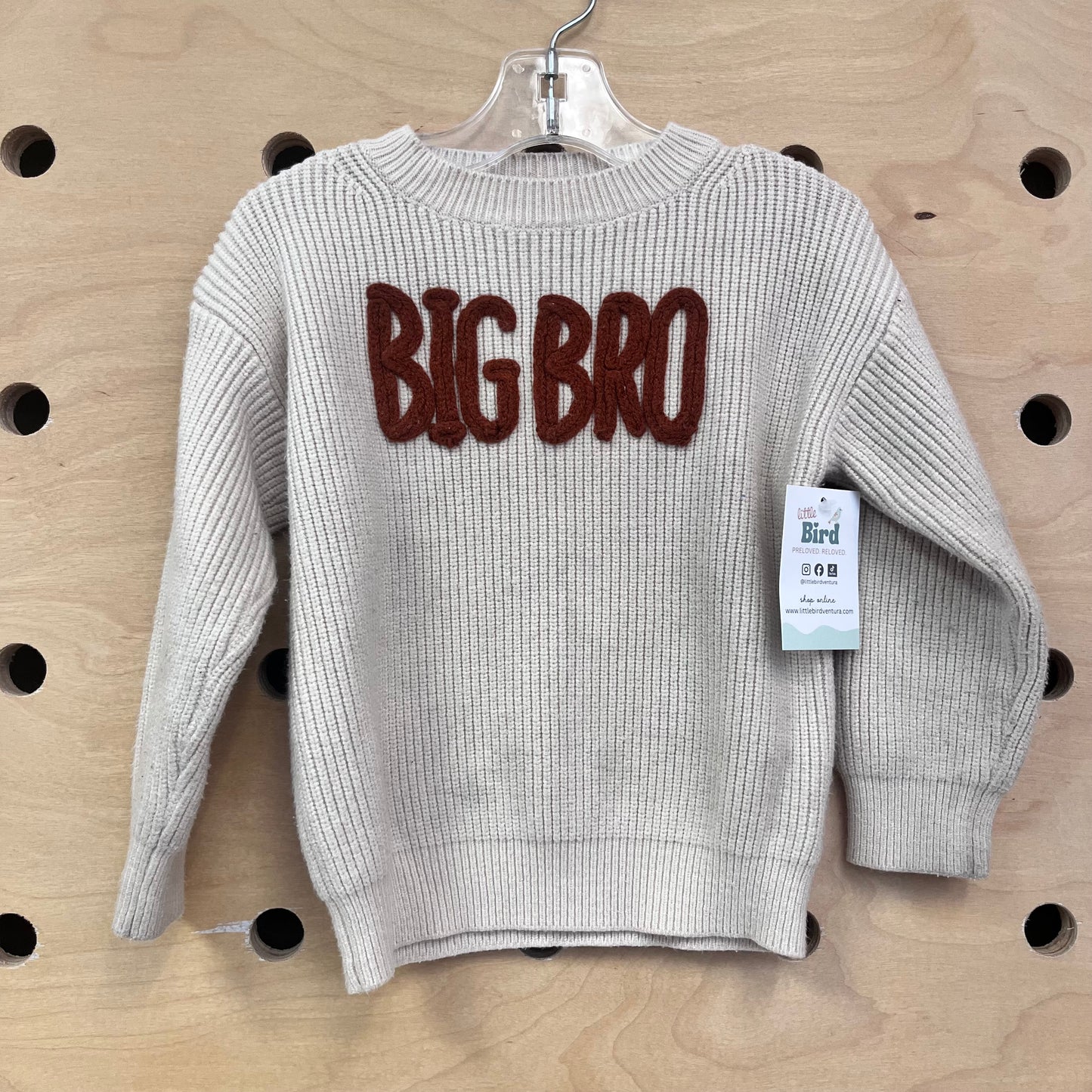 Tan/Brown 'Big Bro' Knit Sweater