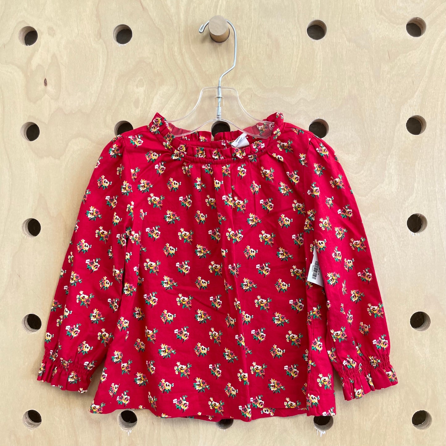 Red Floral Top