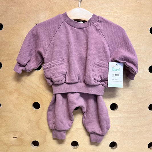 Organic Plum Pocket Outfit
