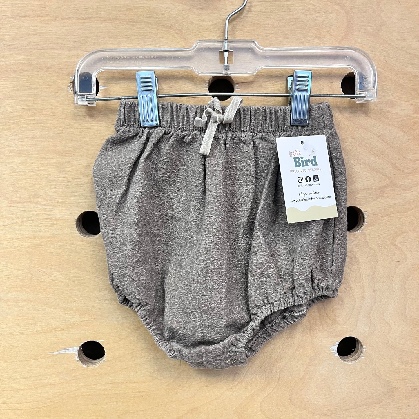 Brown Textured Shorties