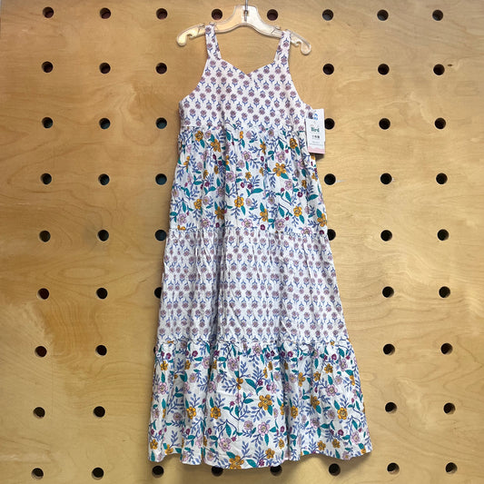 White/Multicolor Floral Drss NEW!!