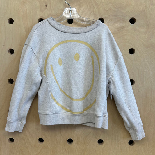 Cream Happy Face Pullover