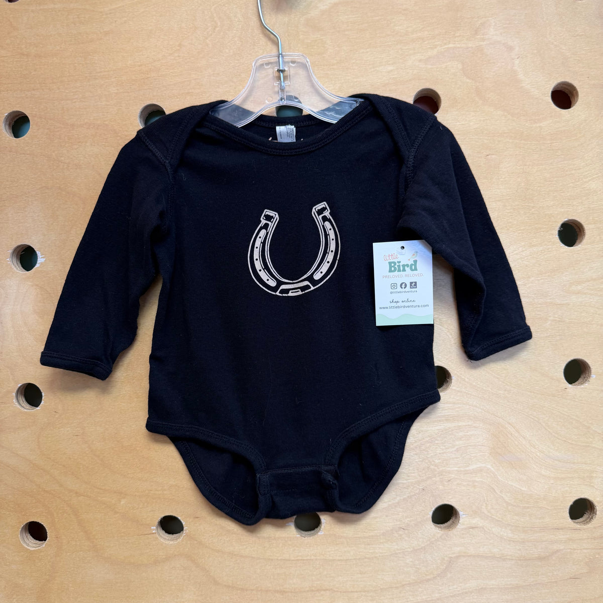 Black Horseshoe Bodysuit