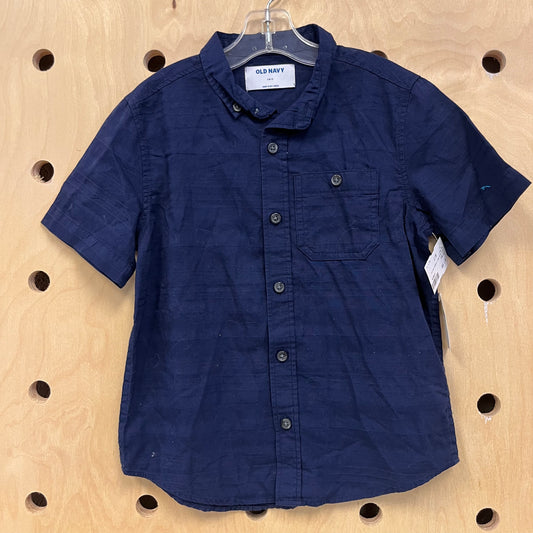 Dark Blue Short Sleeve Button Up NEW!!!