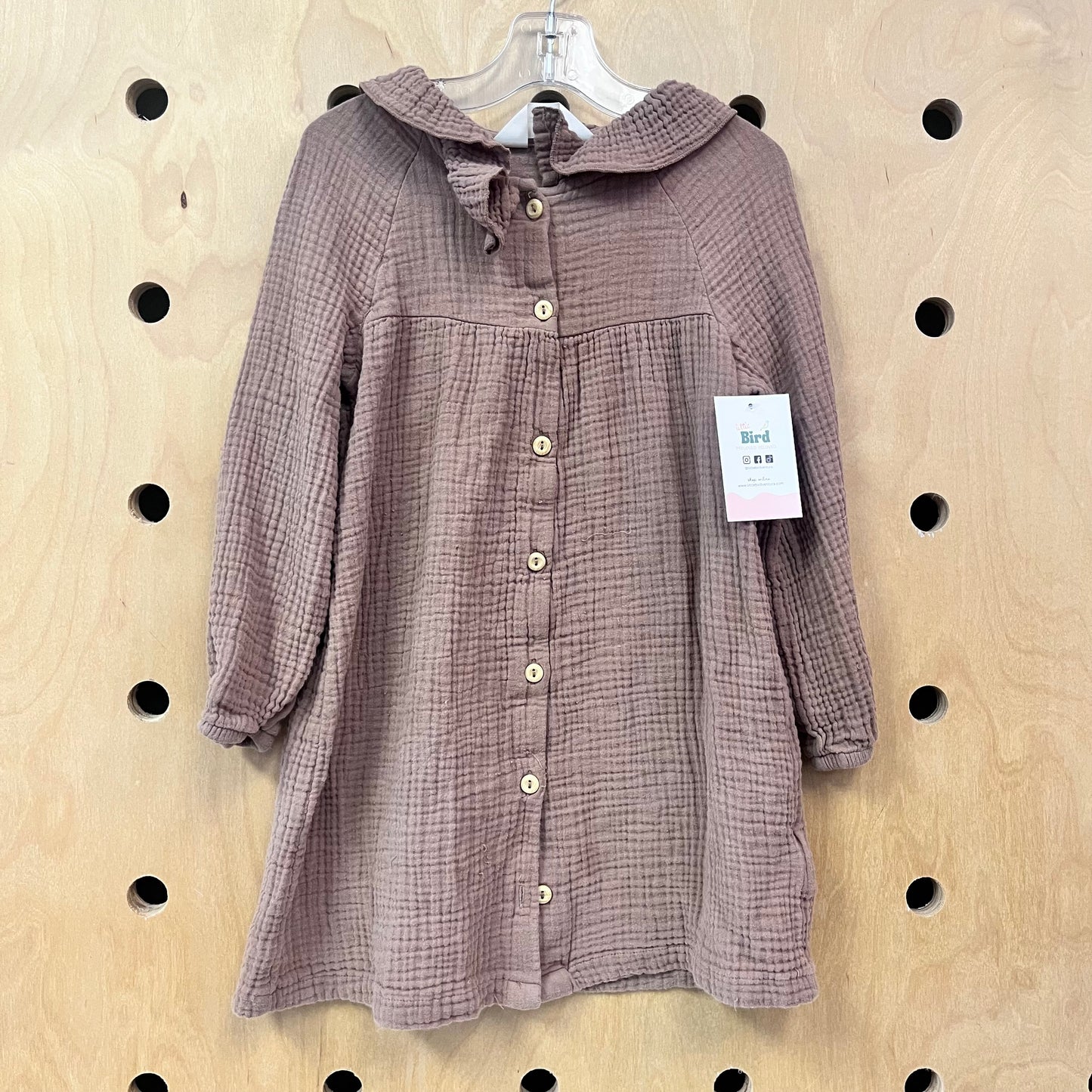 Brown Gauze Dress