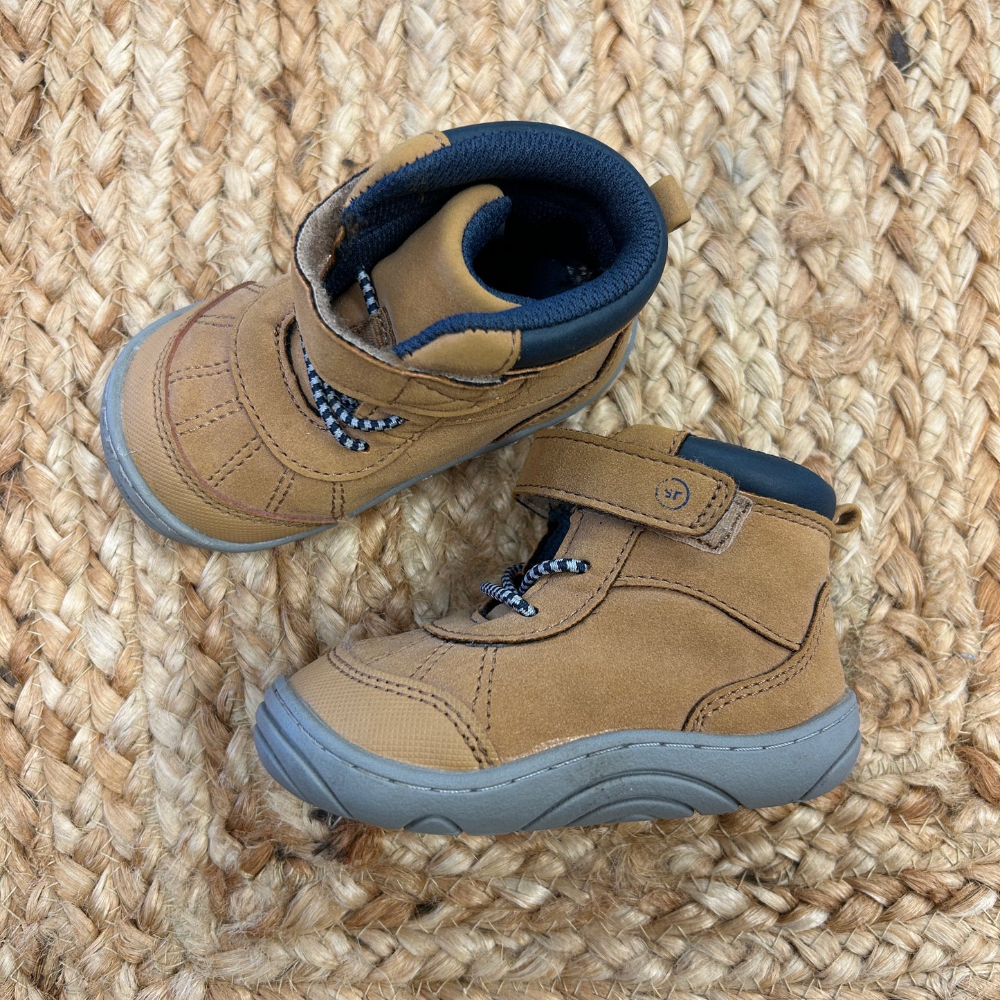 Tan Velcro Boots