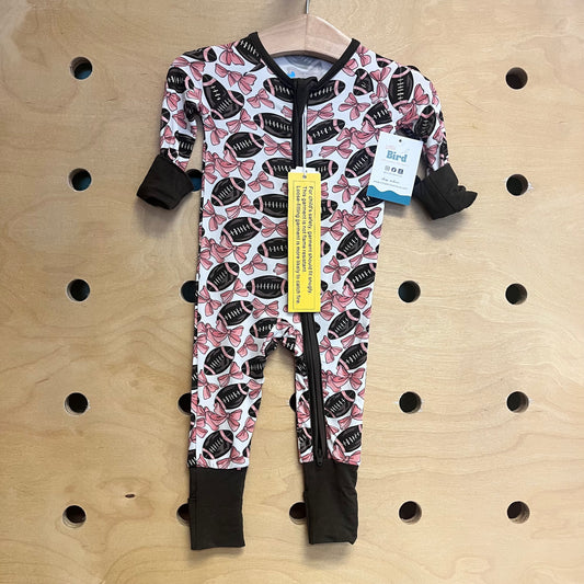 Football Bows Bamboo Zippy NEW!