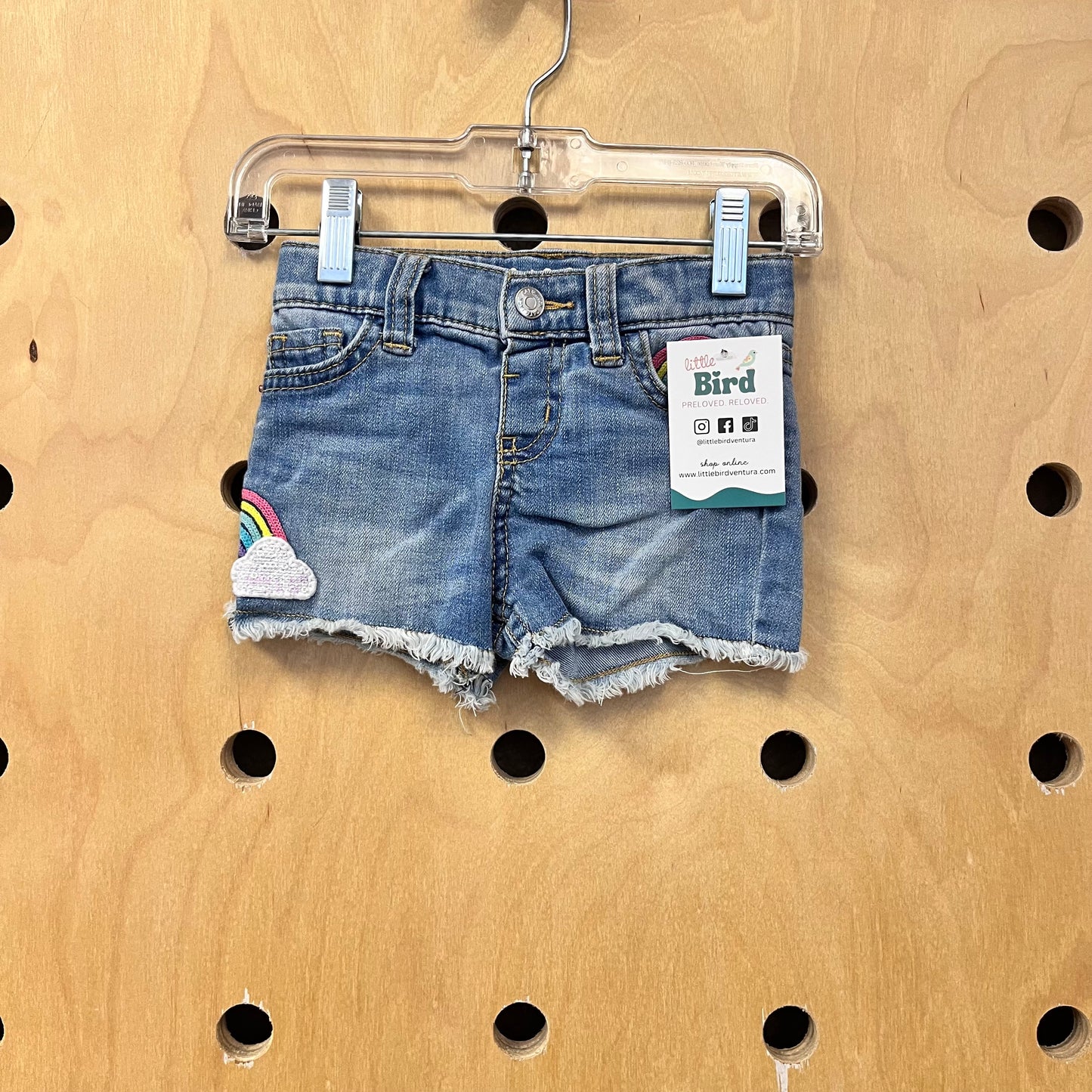 Denim Rainbow Shorts