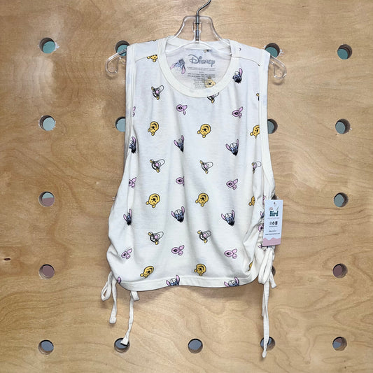 Cream Side-Cinch Winnie the Pooh Tank