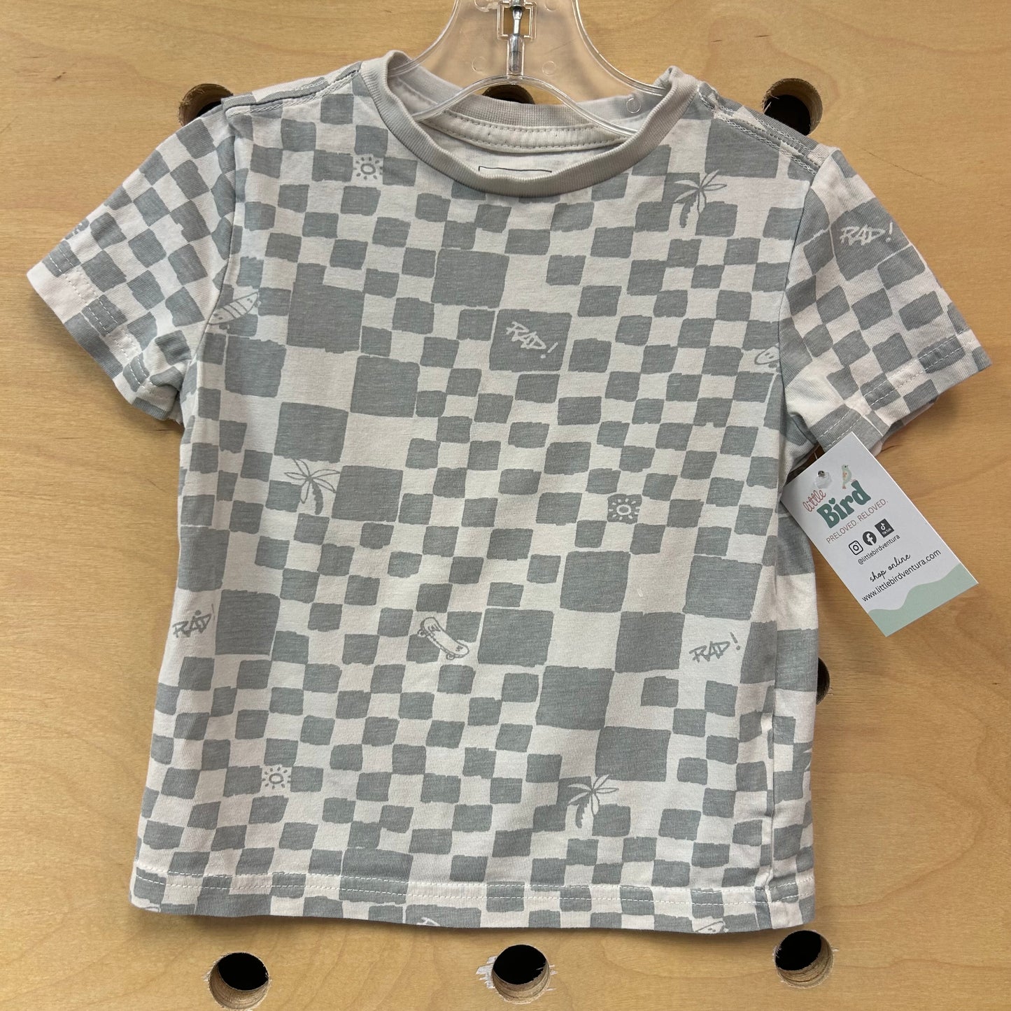 Mint/White 'RAD!' Skateboard Tee