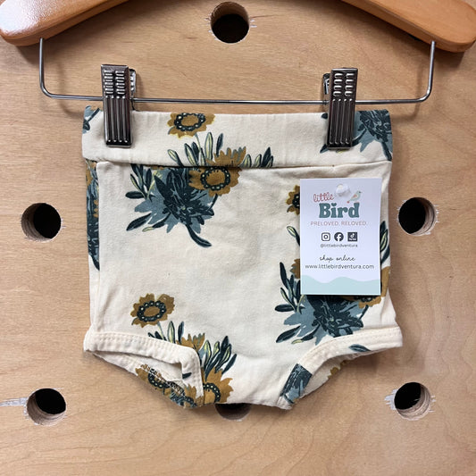 Cream Floral Organic Bloomies