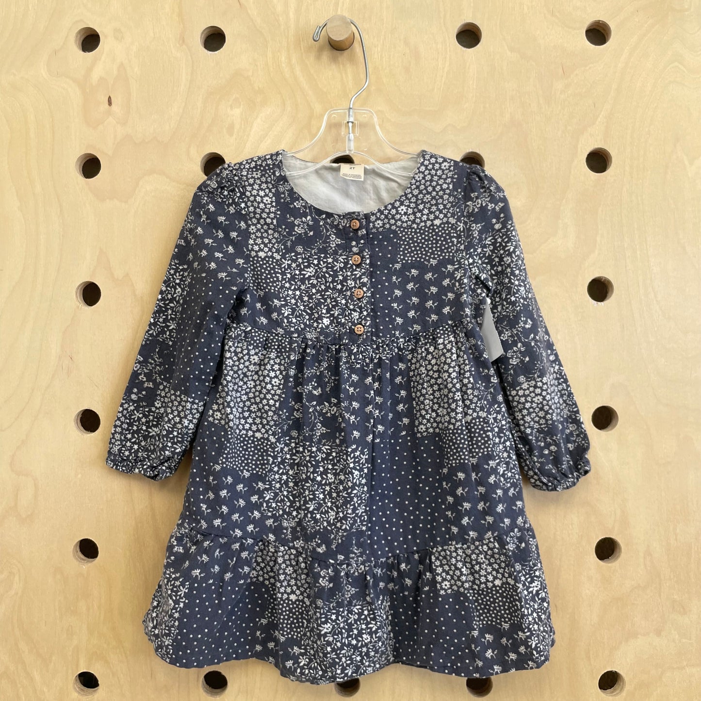 Grey Floral Dress