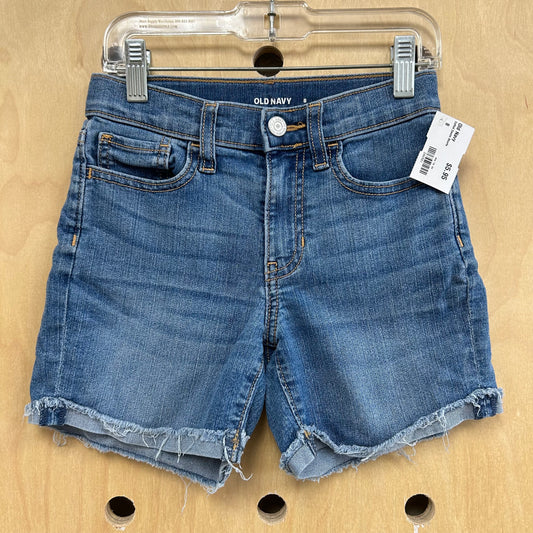 Cuffed Denim Shorts