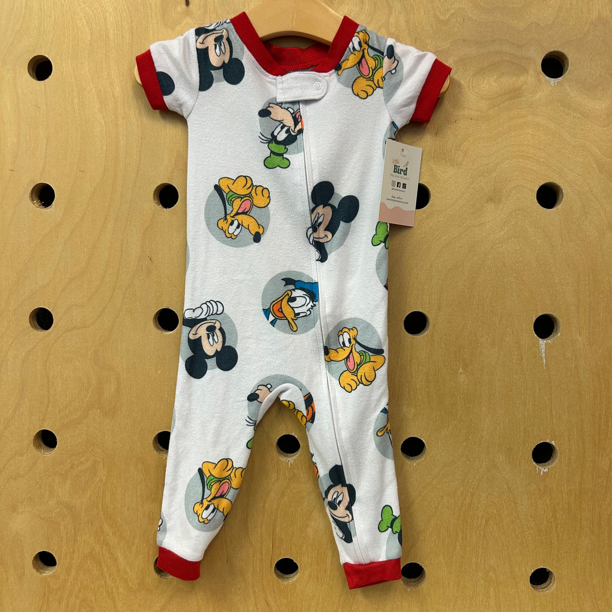 White Mickey & Friends Romper