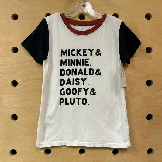 White 'Mickey & Minnie.." Cotton Tee