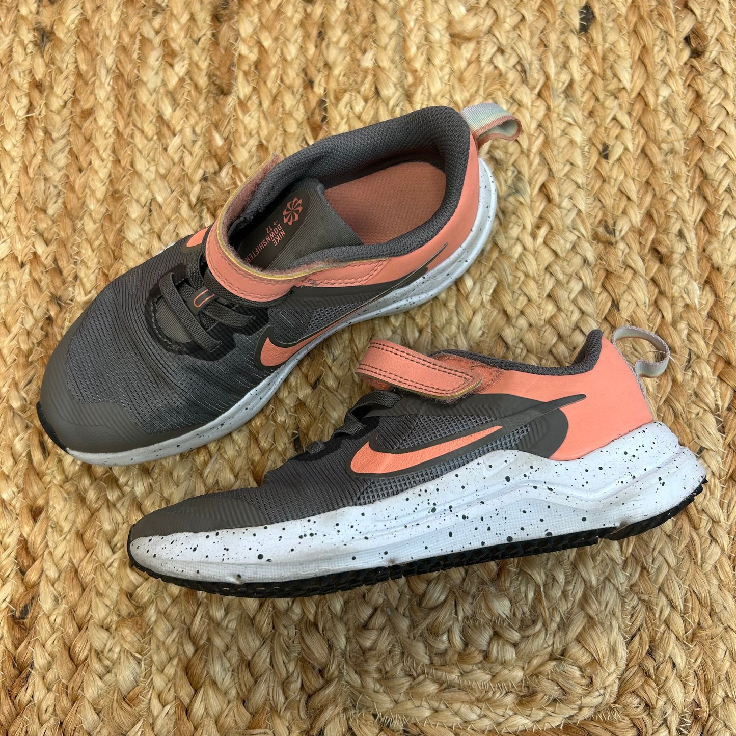 Grey & Pink Downshifter Sneakers