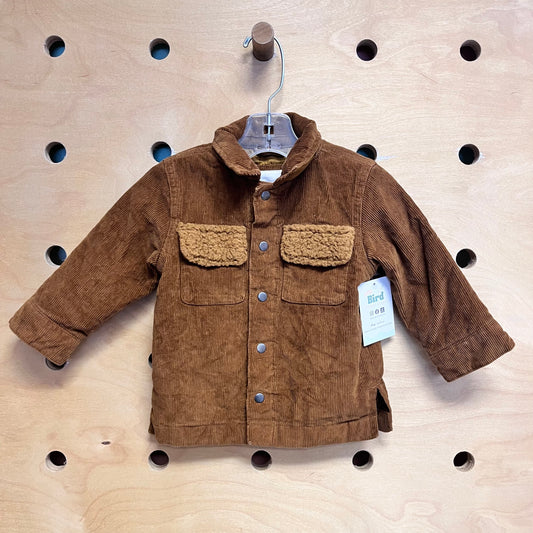 Brown Cord Snap Jacket