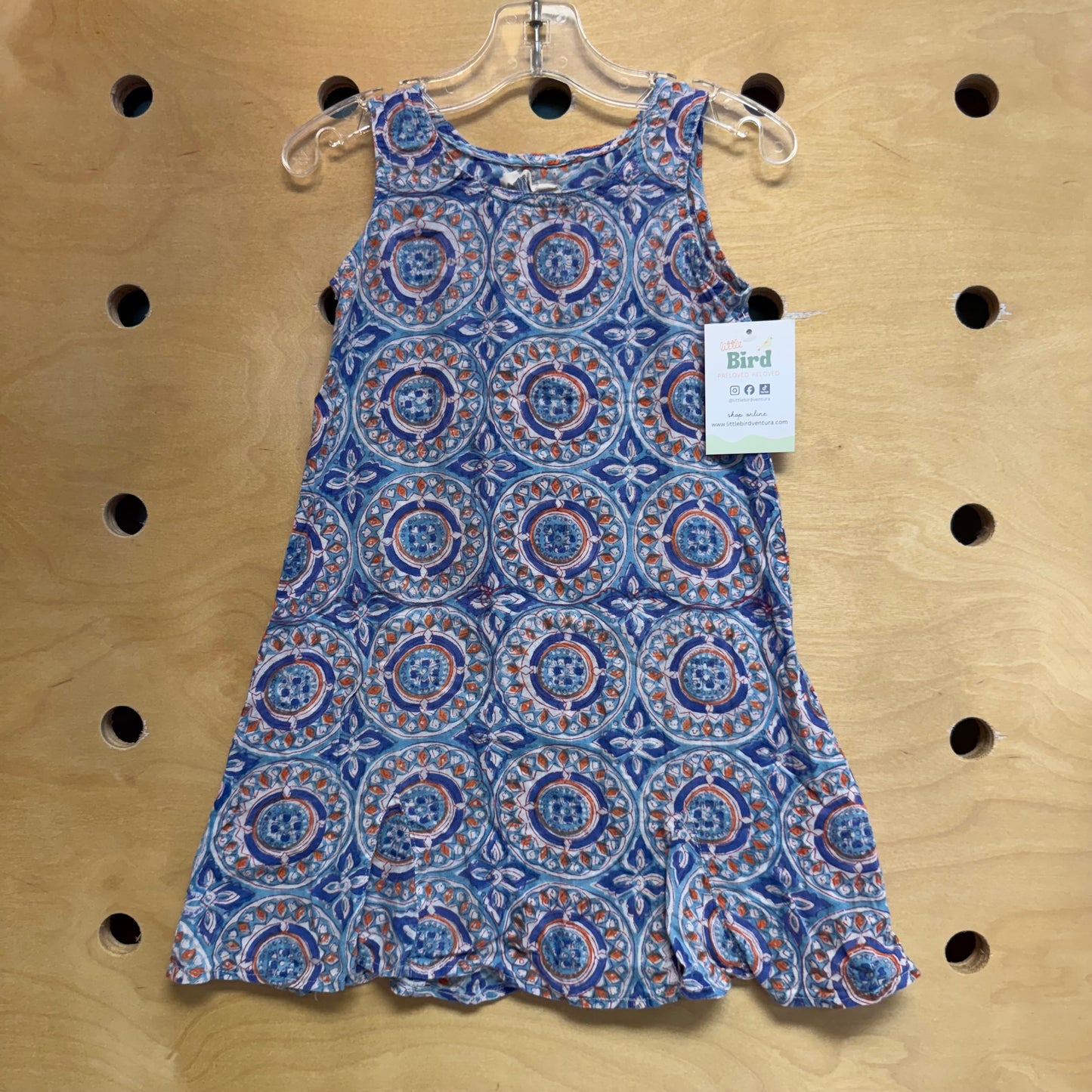 Blue/Red Geometric Dress