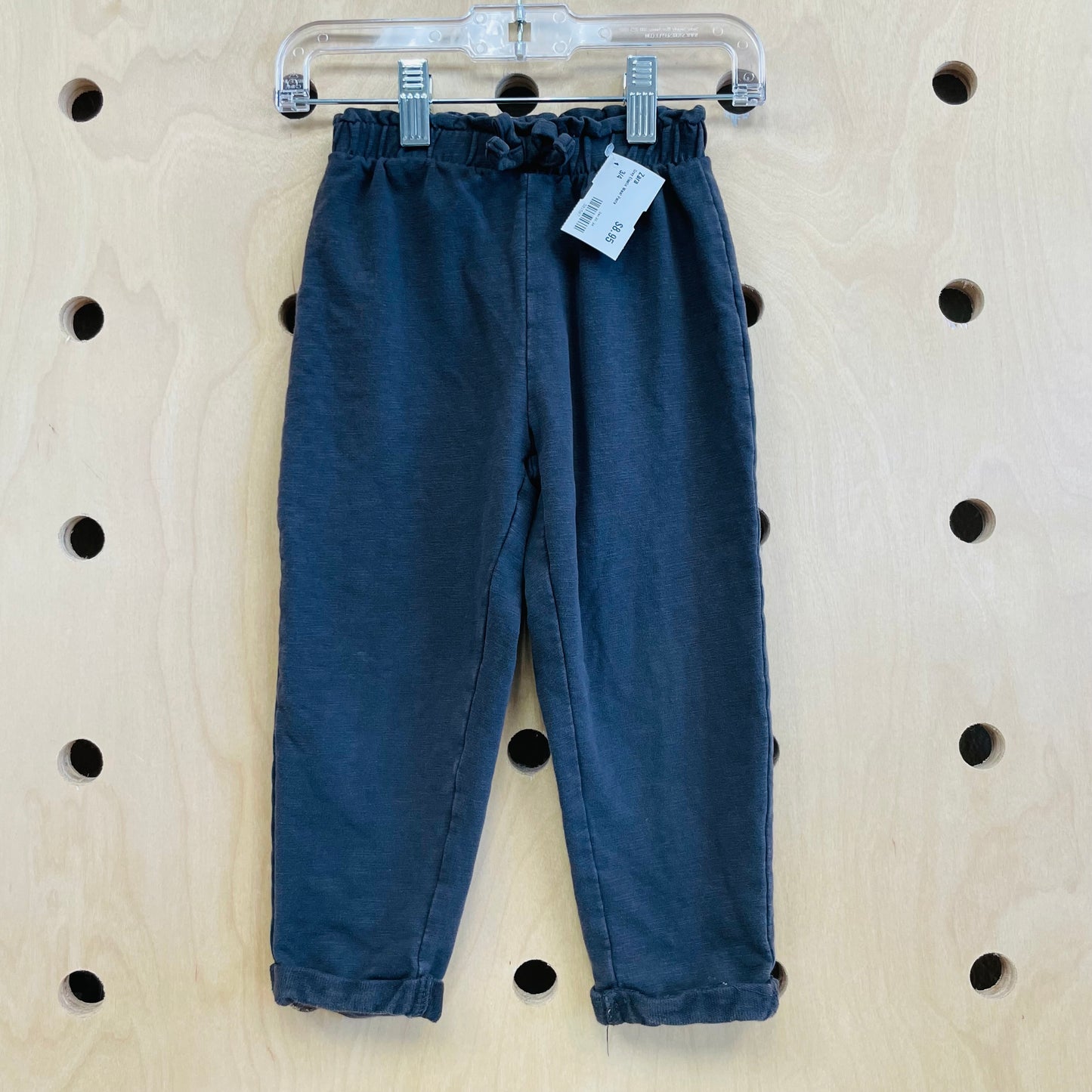 Grey Elastic Waist Pants