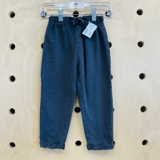 Grey Elastic Waist Pants