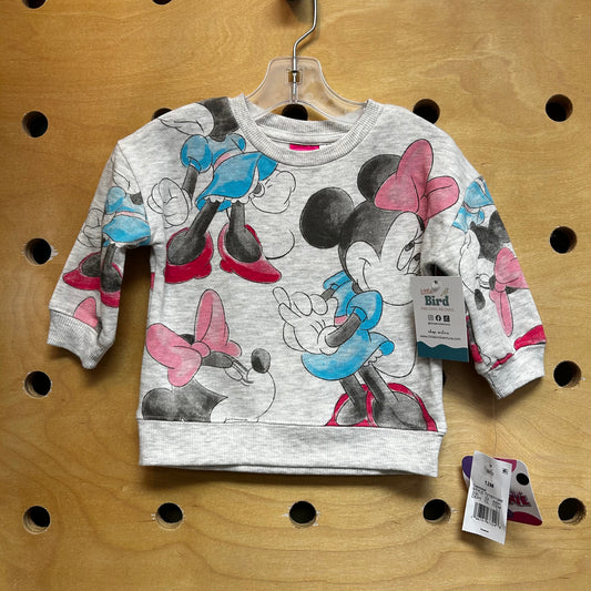 Heather Grey Minnie Pullover NEW!